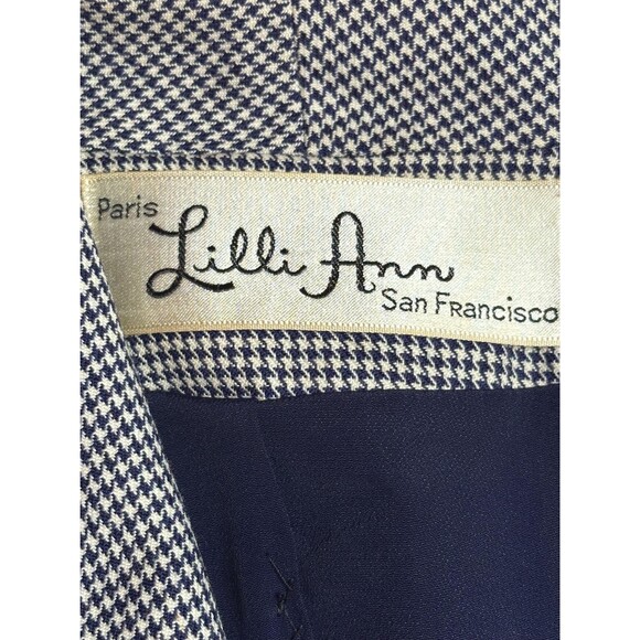 1940s-1950s LILLI ANN HOUNDSTOOTH. Cropped Waist Jacket. Small. As Is - Picture 5 of 11